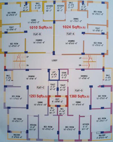 Images for Cluster Plan of SB Anita Residency Images for Cluster Plan of SB Anita Residency