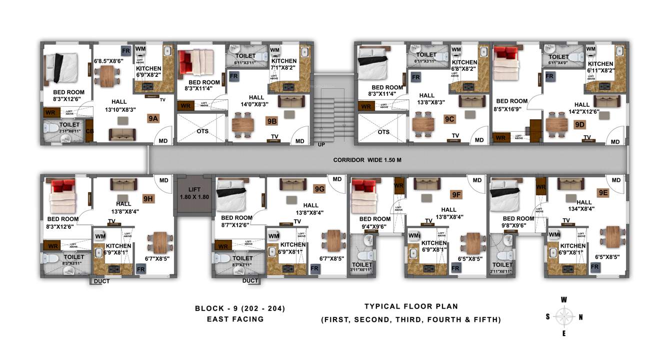  le chalet smart choice homes Block 1 Cluster Plan