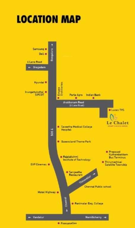  baashyaam le chalet smart choice homes Location Plan