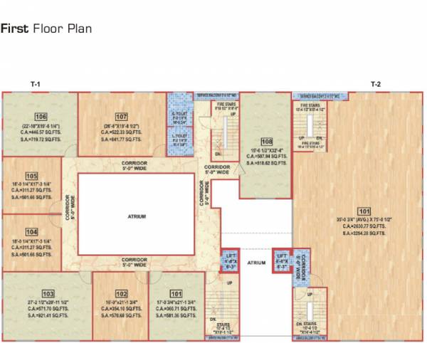  alpha-tower Typical 1st Floor Plan