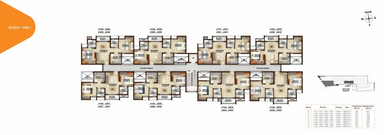 casagrand nextown Block 6 Cluster Plan