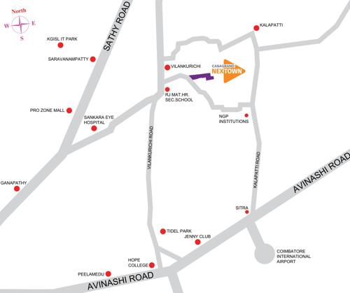  casagrand-nextown Images for Location Plan of Casagrand Nextown