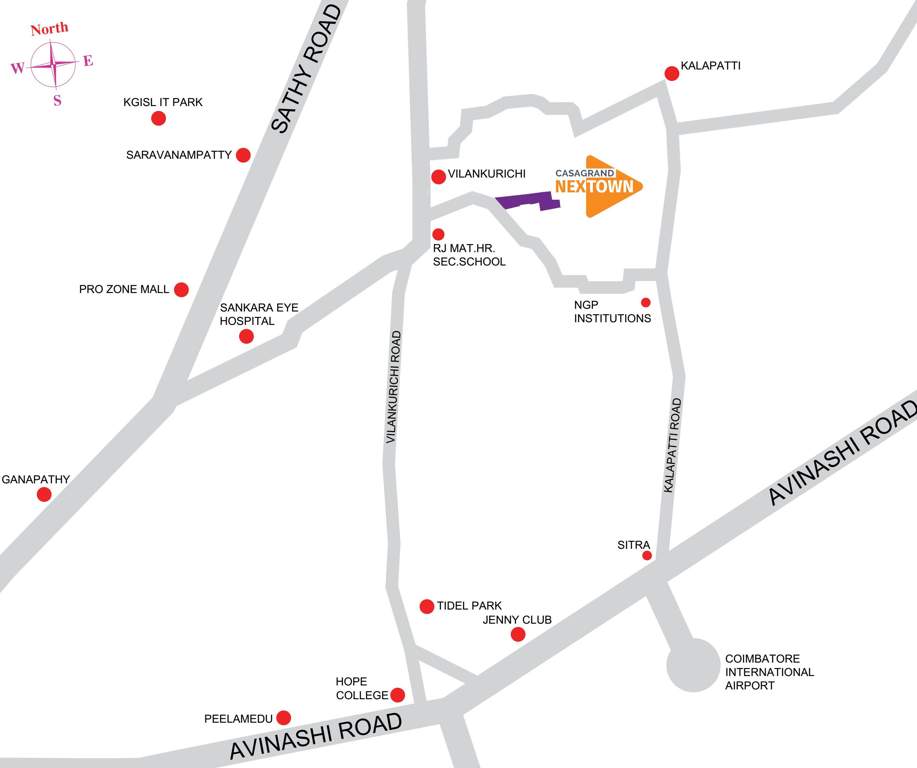 casagrand nextown Images for Location Plan of Casagrand Nextown