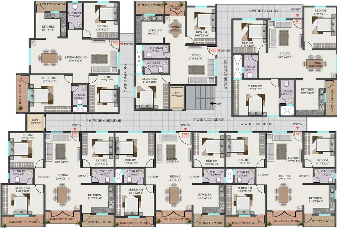 Images for Cluster Plan of R Mountrose Apartment