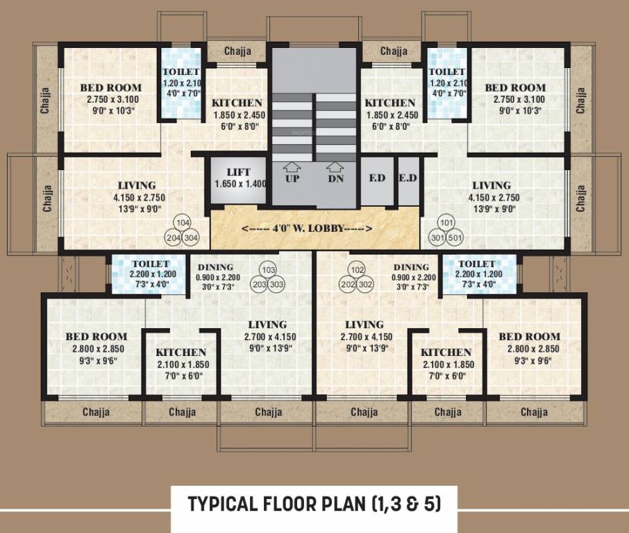  ruby enclave Ruby Enclave Cluster Plan for 1st, 3rd and 5th Floor