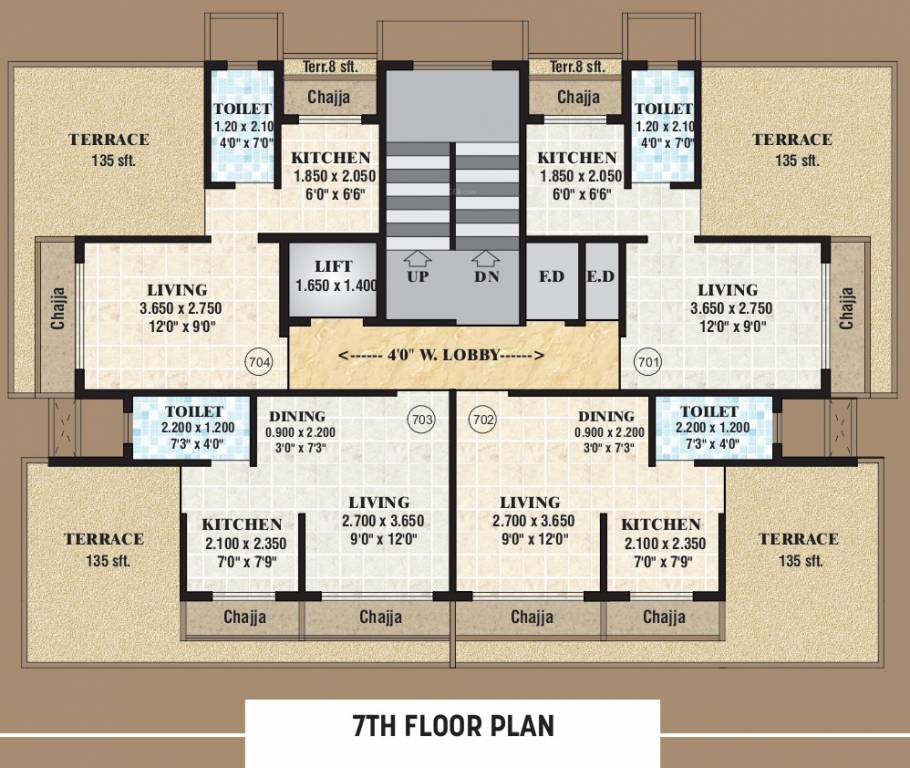  ruby enclave Ruby Enclave Cluster Plan for 7th Floor