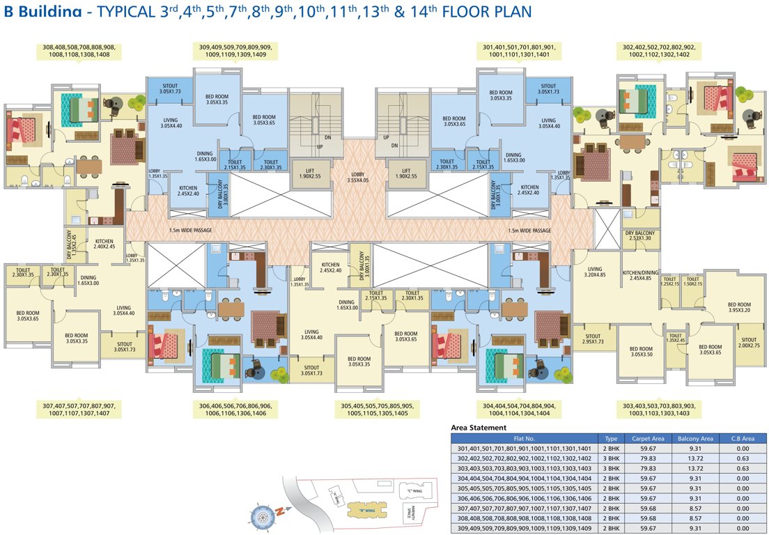 Images for Cluster Plan of Nirman Altius Wing B