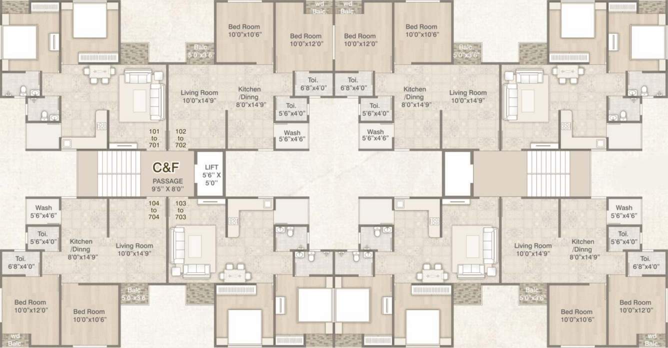 Images for Cluster Plan of Akshar Aastha Vatika