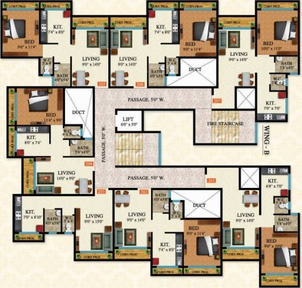  sai-tirth-phase-i Ganga Wing B Cluster Plan