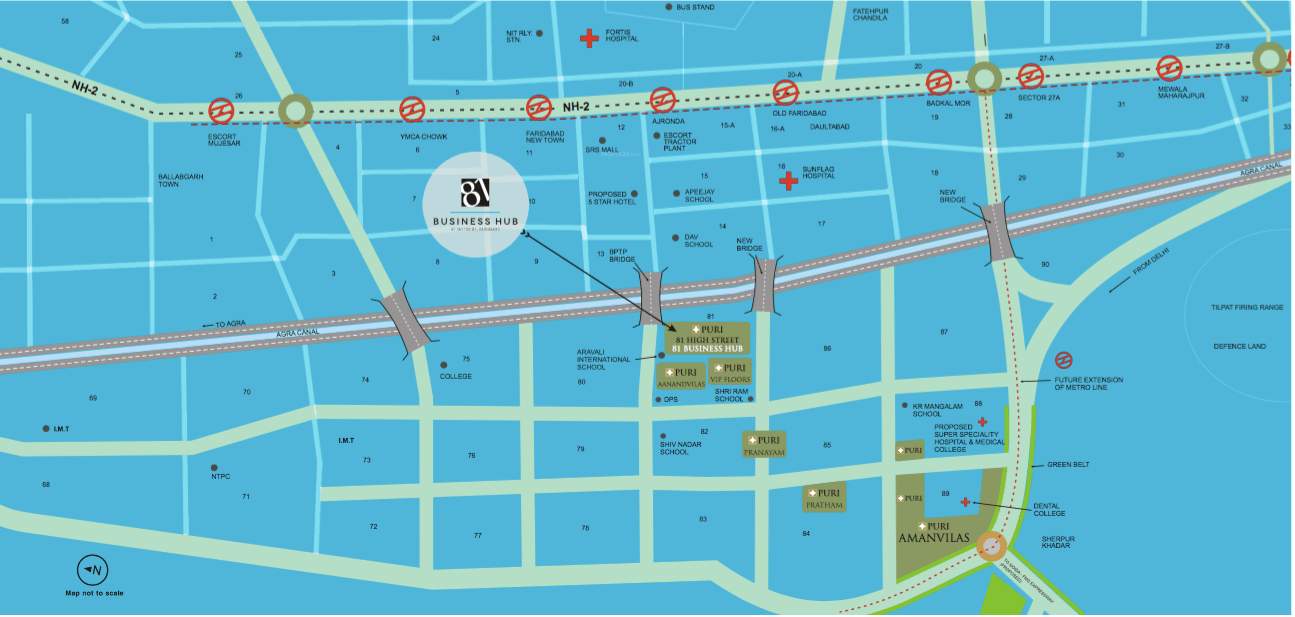  81 business hub Location Plan