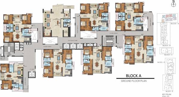  bollineni-bion Tower A Ground Cluster Plan