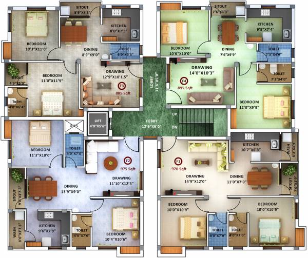 Images for Cluster Plan of AA Gokulam