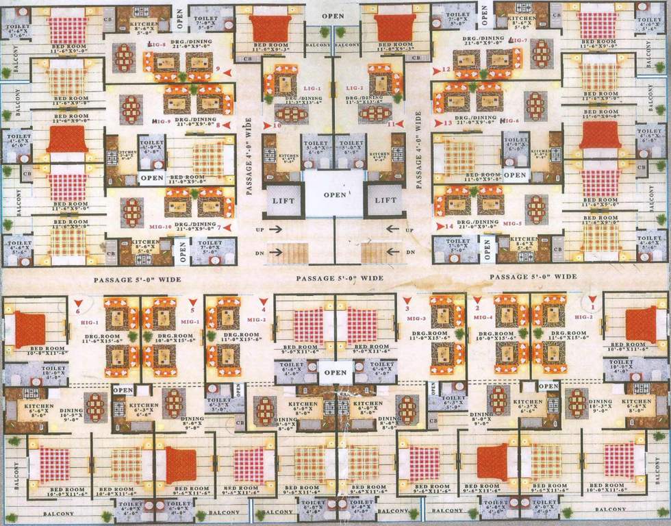 Images for Cluster Plan of Sejwal Shree Shyam Apartments 2