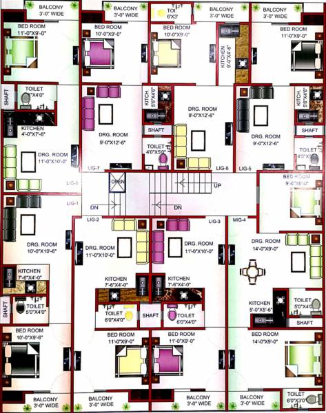 Images for Cluster Plan of Unnati DLF Dream Home