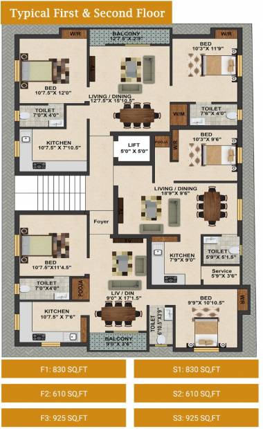 Images for Cluster Plan of VSS Vishwaraja Apartments