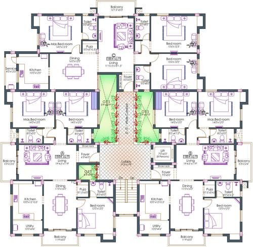 Images for Cluster Plan of Pushkar Harrington Residences