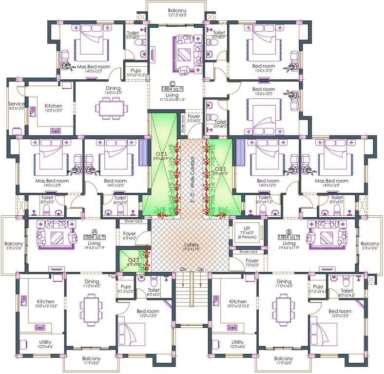 Images for Cluster Plan of Pushkar Harrington Residences