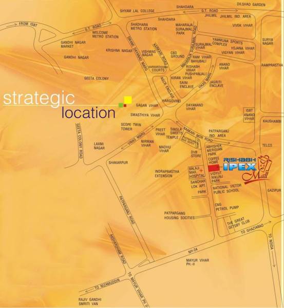 Images for Location Plan of Sethi Rishabh IPEX Mall Images for Location Plan of Sethi Rishabh IPEX Mall