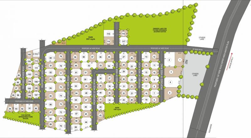 Images for Layout Plan of Green City Model County