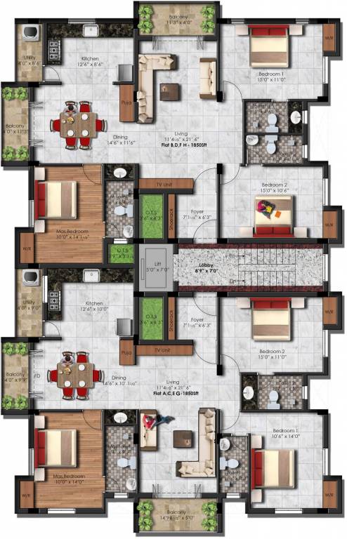 Images for Cluster Plan of KCee Sowbhaghyam