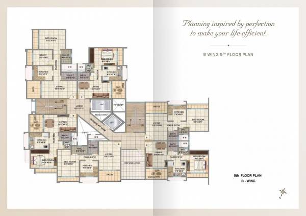  kailash-homes B Wing Cluster Plan