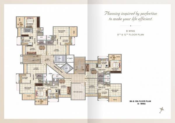  kailash-homes B Wing Cluster Plan