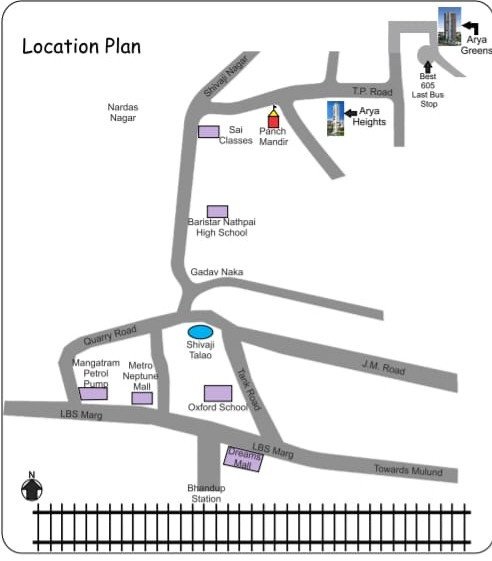  arya greens Images for locationPlan