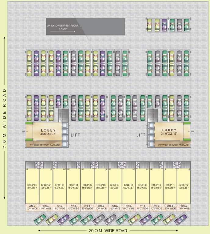 Images for Cluster Plan of Mahaavir Icon Commercial