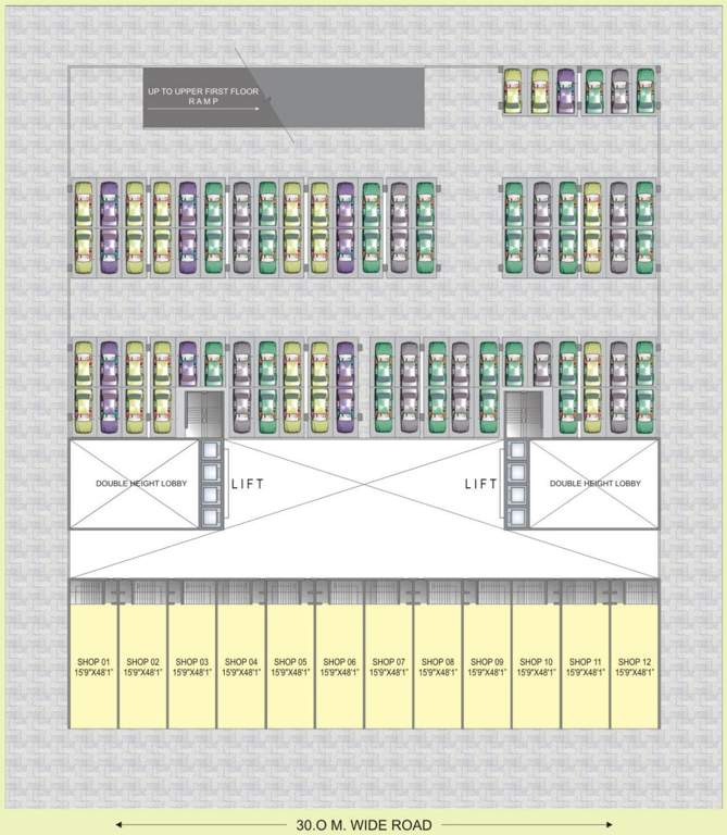 Images for Cluster Plan of Mahaavir Icon Commercial