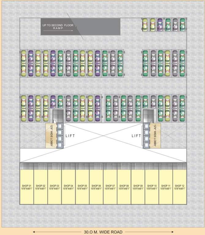 Images for Cluster Plan of Mahaavir Icon Commercial