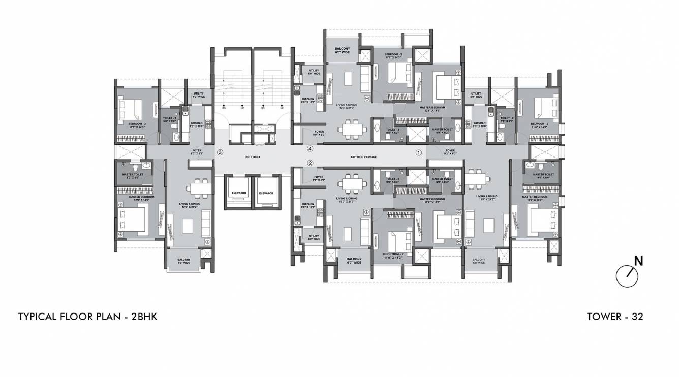 belmondo tower 32 Tower 32 Cluster Plan