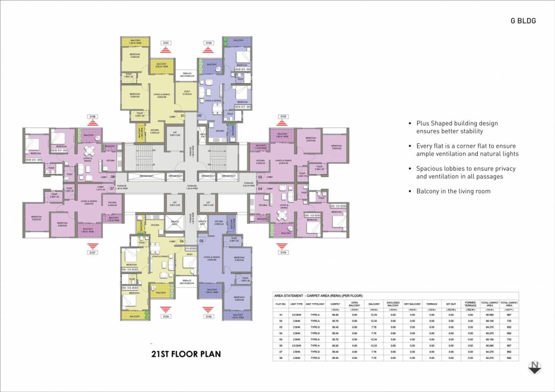 abitante fiore phase 2b Tower G Cluster Plan