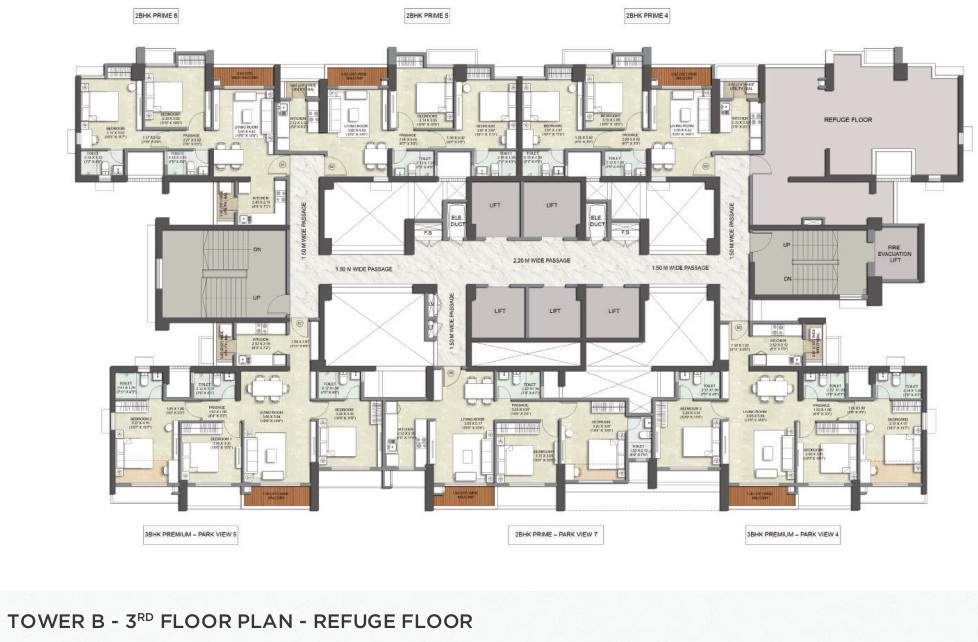 eternia at kalpataru parkcity Wing F Cluster Plan