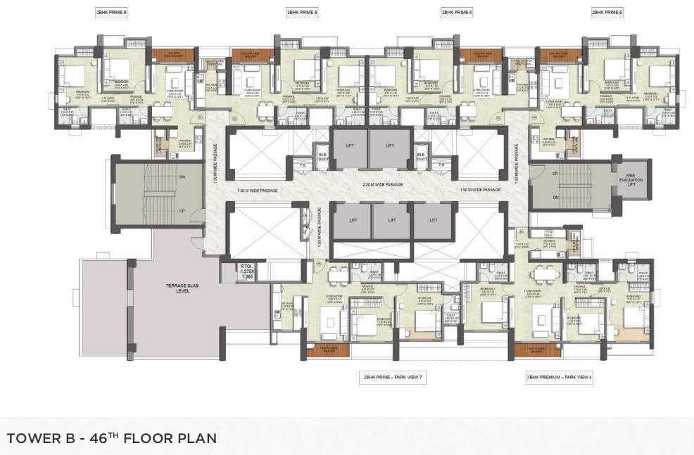eternia at kalpataru parkcity Wing H Cluster Plan