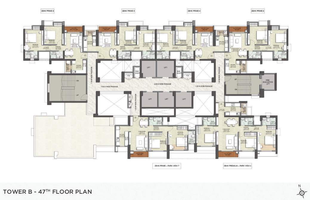 eternia at kalpataru parkcity Wing K Cluster Plan