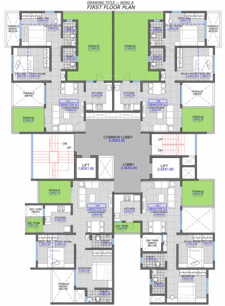  pride-universal Pride Universal Wing B Cluster Plan