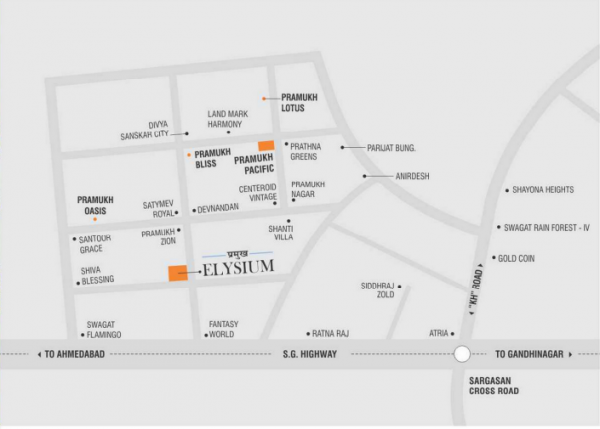  pramukh-elysium Location Plan