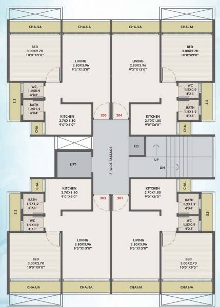 ganesh Shree Ganesh Cluster Plan for 2nd Floor