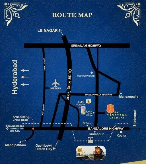  sai vinayaka gardens Location Plan