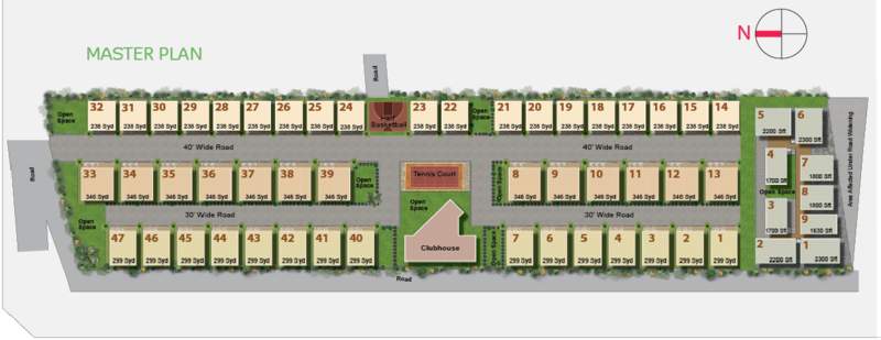  living spaces Master Plan