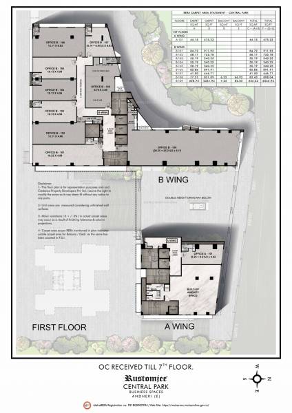  central-park-commercial Wing A Cluster Plan