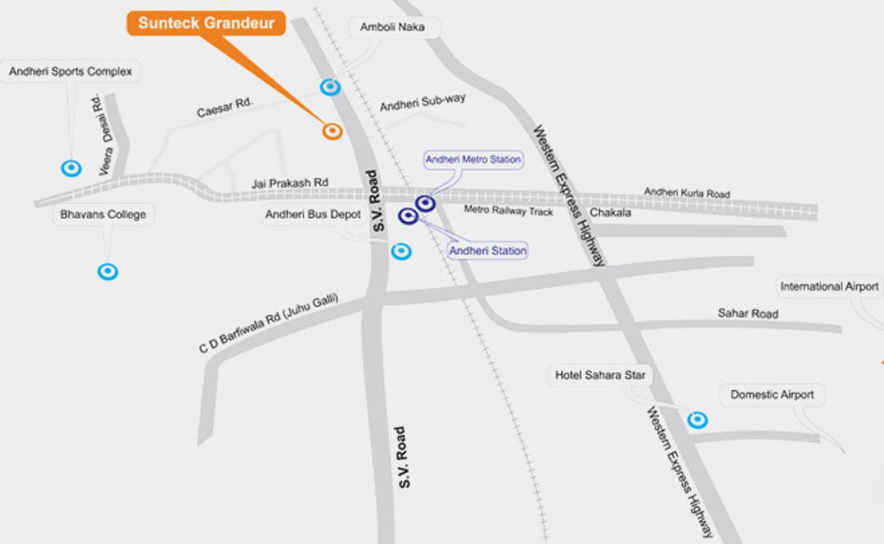 Images for Location Plan of Sunteck Grandeur