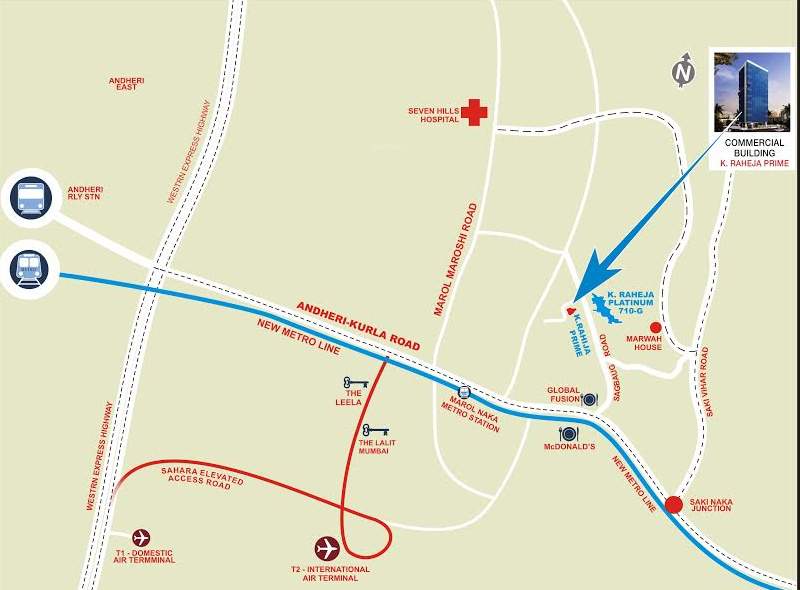  prime Images for Location Plan of Raheja Prime