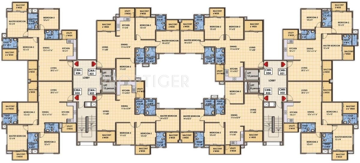 Images for Cluster Plan of Golden Golden Blossom