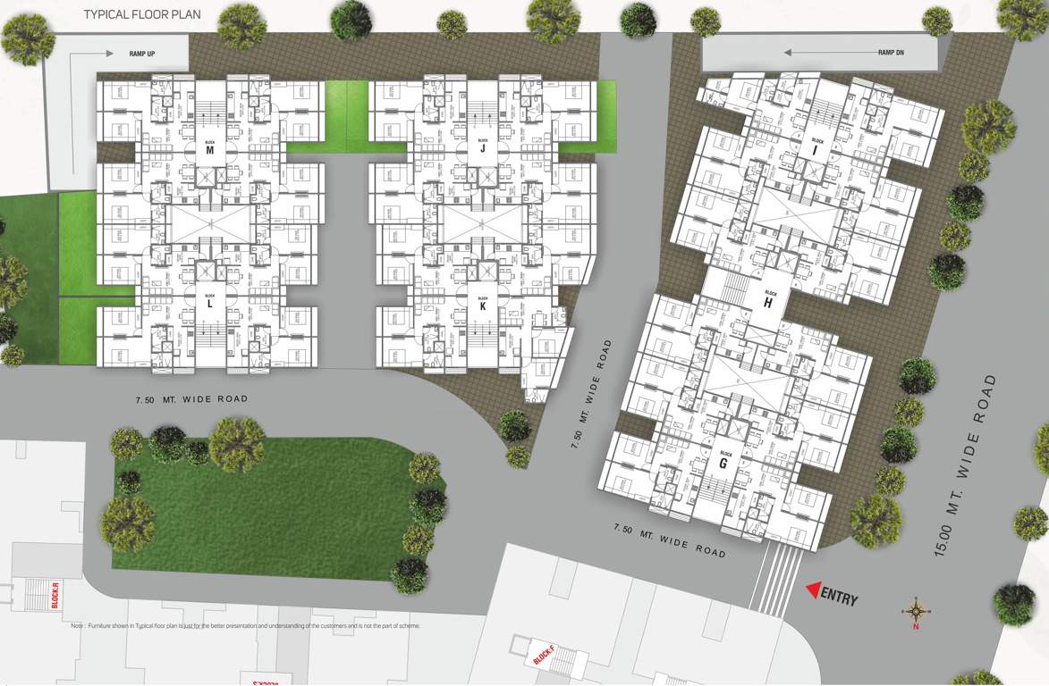  dev home town 4 Images for Cluster Plan of Gajanan Dev Home Town 4