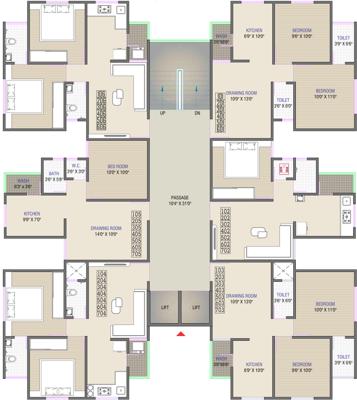  heights Images for Cluster Plan of Bapa Shree Heights