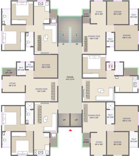  heights Images for Cluster Plan of Bapa Shree Heights