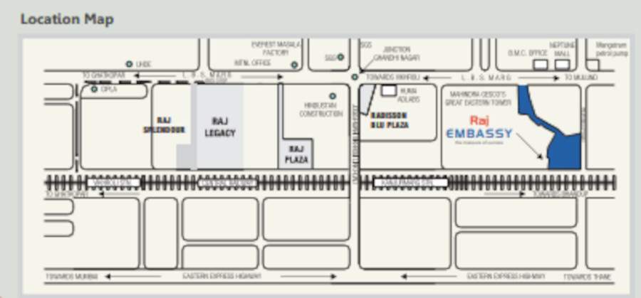  raj embassy Location Plan