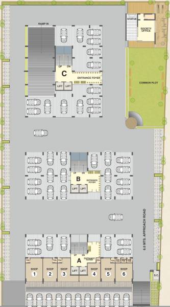  exotica Block A To C Cluster Plan For Ground Floor