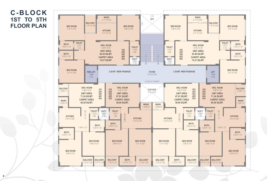  aamena palace Cluster Plan